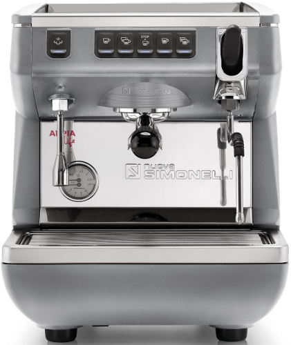 Кофемашина рожковая NUOVA SIMONELLI APPIA LIFE 1GR V 220V METALLIC GREY+HIGH GROUPS