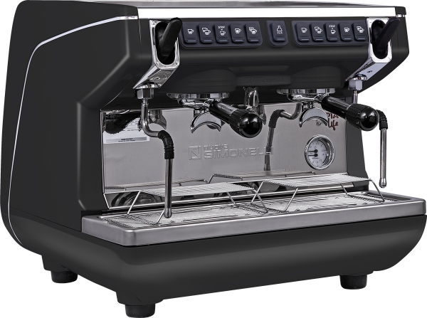 Кофемашина рожковая NUOVA SIMONELLI APPIA LIFE COMPACT 2GR V 220V BLACK+ECONOMIZER+HIGH GROUPS
