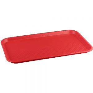 Поднос столовый с ручками L 41,5см w 30,5см прямоугольный, полистирол светло-оранжевый Restola 115710