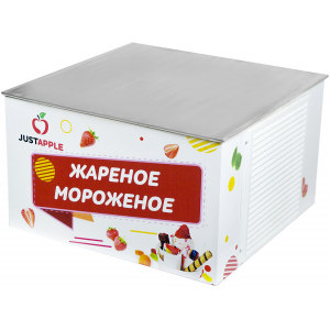 Фризер для мягкого мороженого, настольный, 40л/ч, 1 бункер 9.5л, 1 узел раздаточный, корпус нерж.сталь, помпа Just Apple 190297