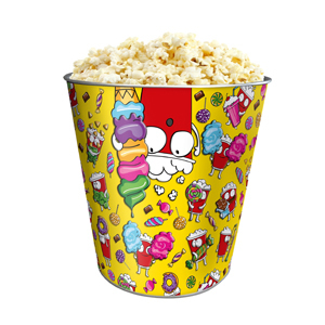 Жестяное ведро для попкорна "Команда игрушек", 130 унций/3.80л. Империя – фабрика упаковки 211794