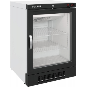 Шкаф морозильный,  700л, 1 дверь стекло, 5 полок, ножки, -21/-18С, дин.охл., белый, агрегат нижний, доводчик, рама двери и решетка агрегата черные, R4 Polair 250018