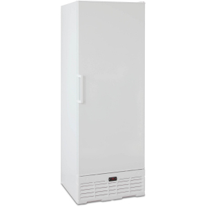 Шкаф холодильный, GN2/1,  650л, 1 дверь стекло, 3 полки, колеса, +2/+8C, дин.охл., нерж.сталь Бирюса 254405