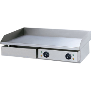 Поверхность жарочная электрическая, настольная, 2 зоны гладкие стальные Enigma 295951