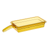 Гастроемкость GN1/3х65 H-PAN с 1-й ручкой поликарбонат янтарный CAMBRO 32HP1HU-150
